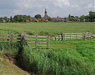 stedenbouw/woningbouw op de terp van anjum