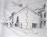 ontwerpschets fries museum