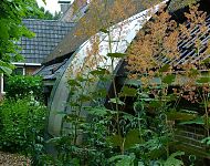 hydraulische raamluifel voor de studio