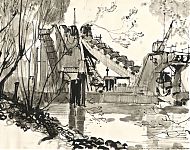 baggermolen op de Hollandse IJssel